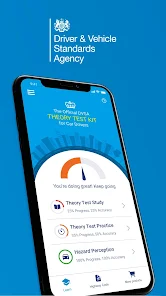 Screen shot from DVSA Learner driver app