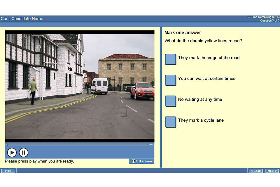 Theory Test Screenshot