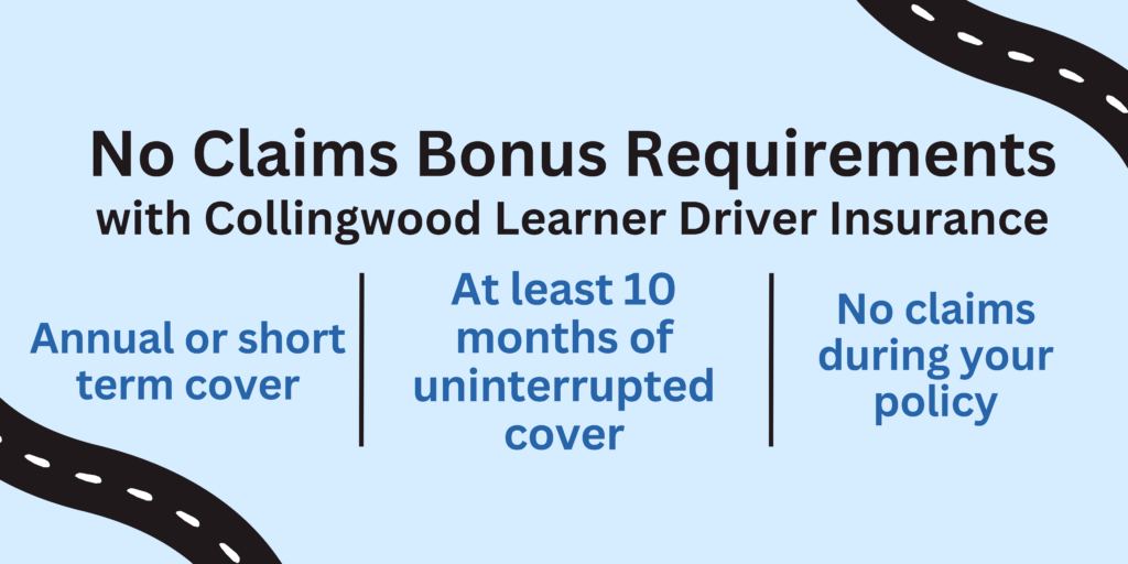 Requirements for earning a no claims bonus with Collingwood insurance