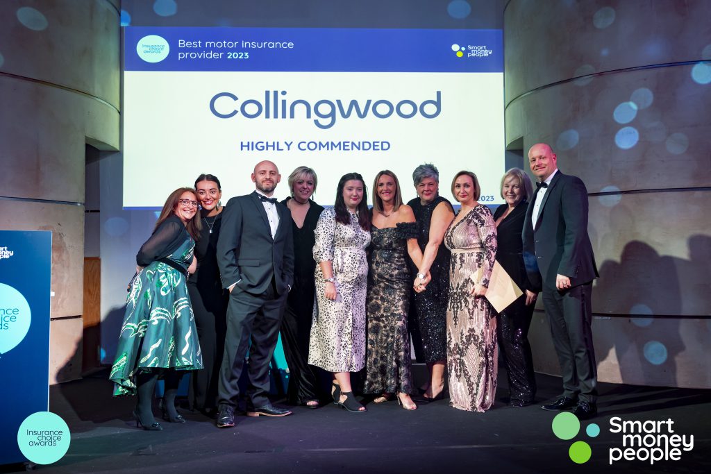 The team from Collingwood take to the Insurance Choice Awards stage