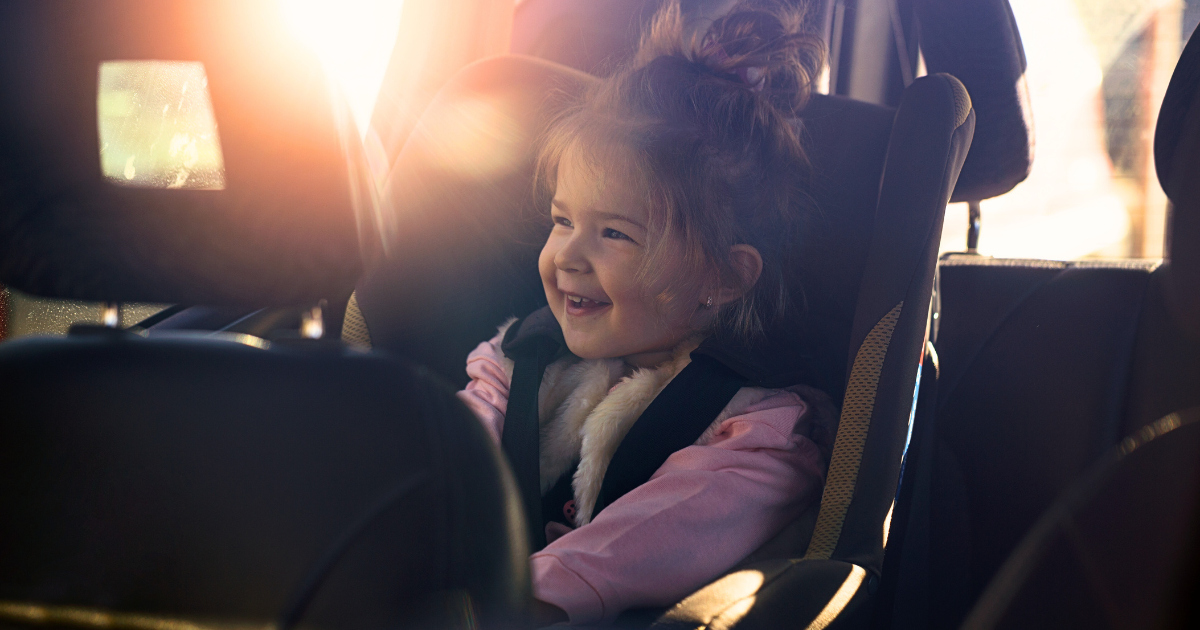 young child car passenger