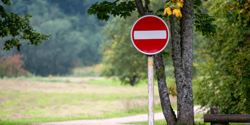 No entry sign