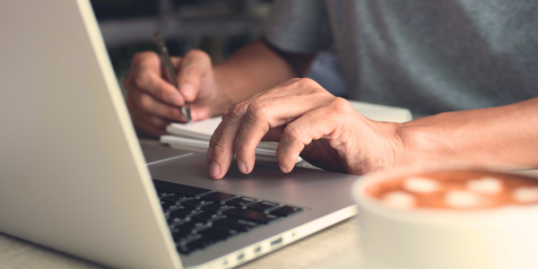 person with a laptop