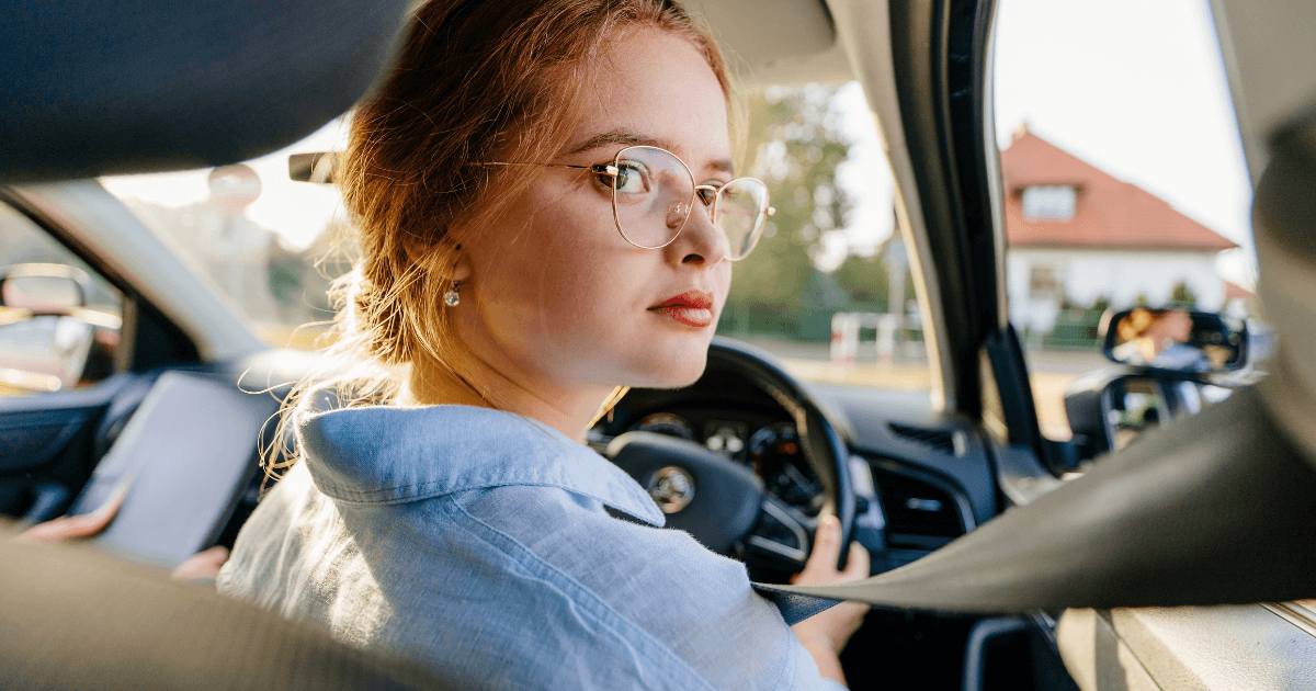 Image of girl learning to drive