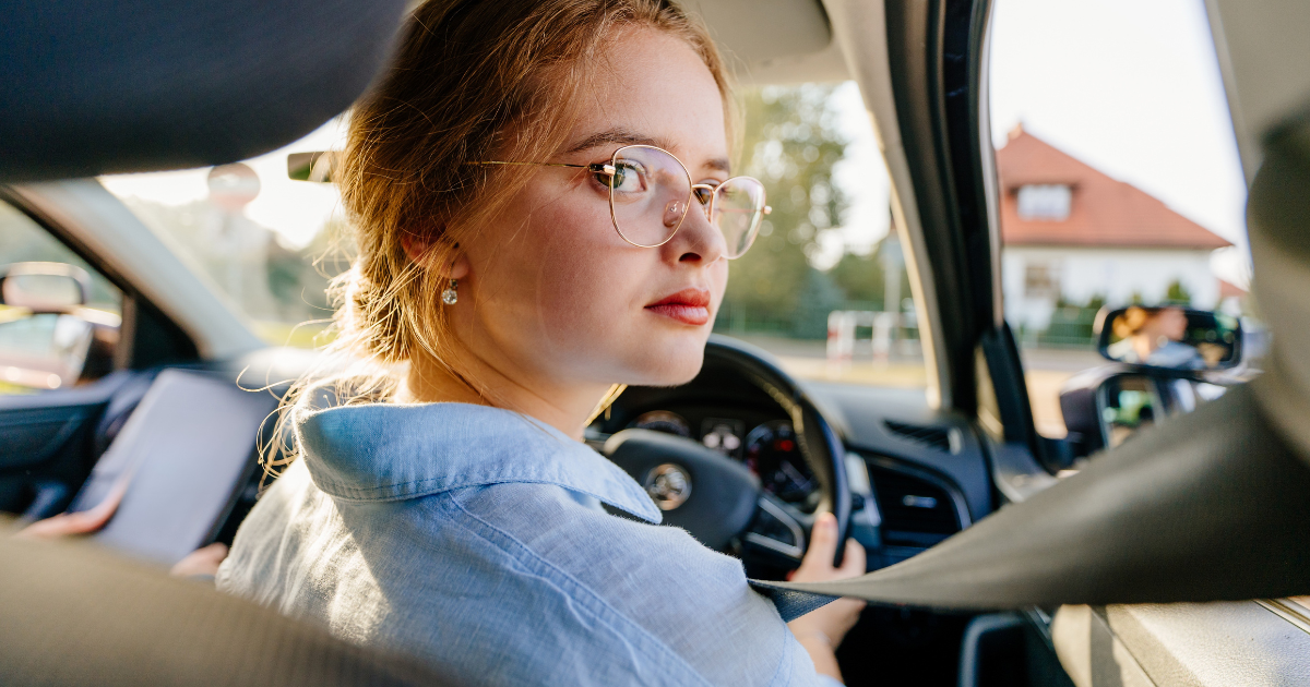 young female driver