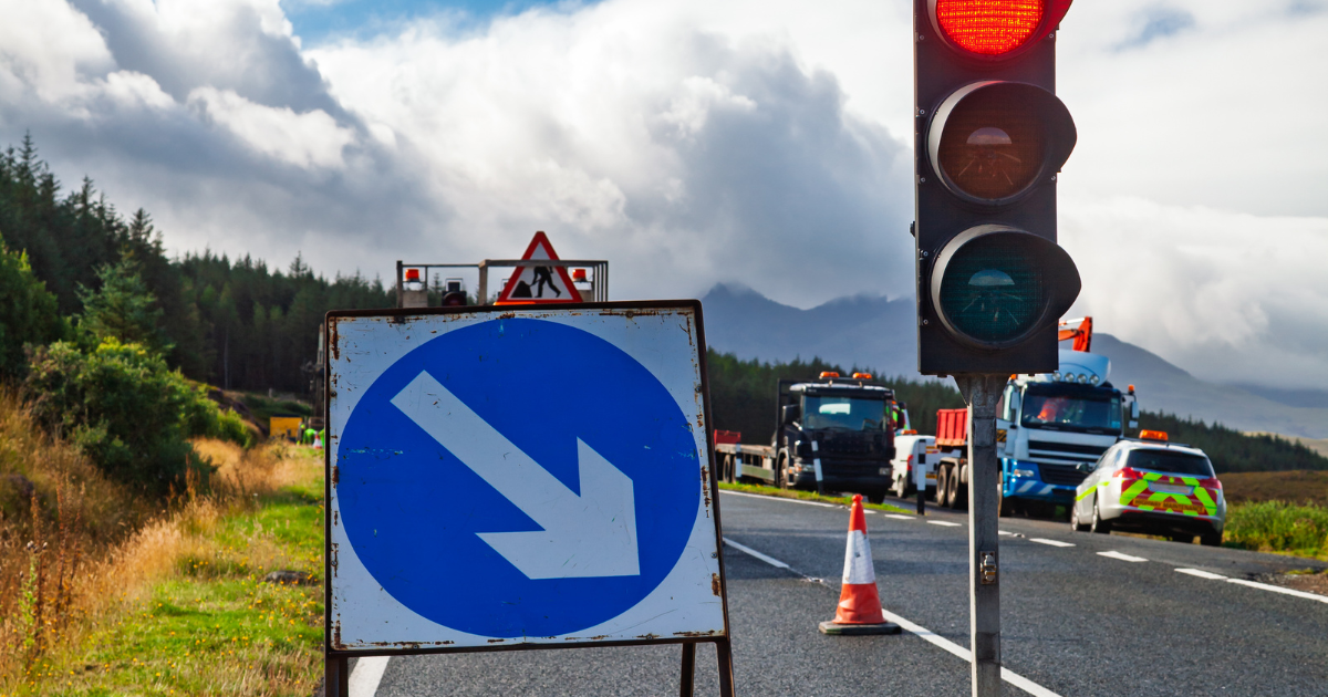 temporary traffic lights