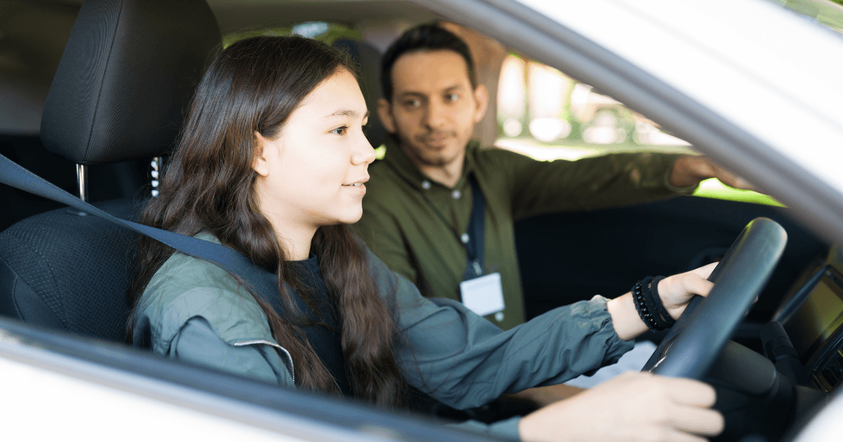 female learner driver male examiner