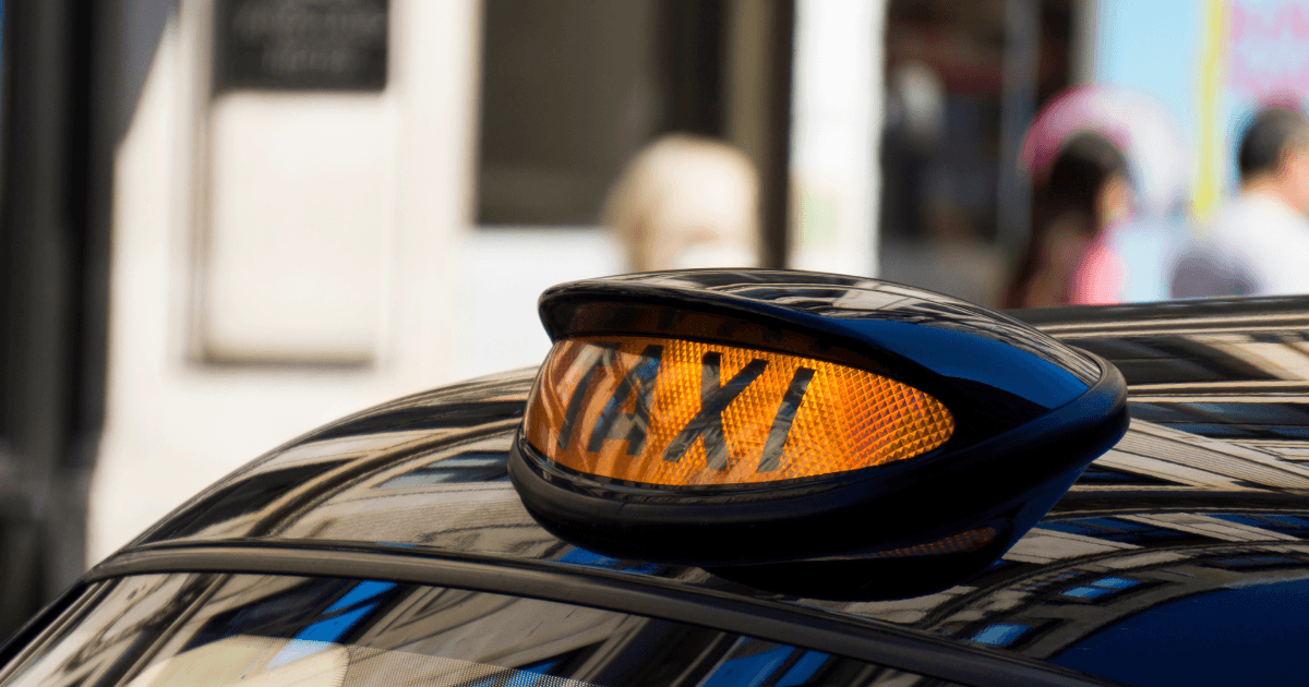 taxi sign